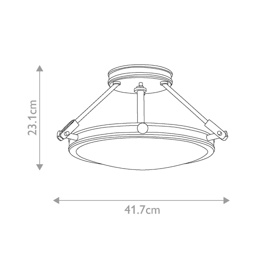 Elstead HK-COLLIER-SF-S - Loftlampe COLLIER 3xE14/60W/230V