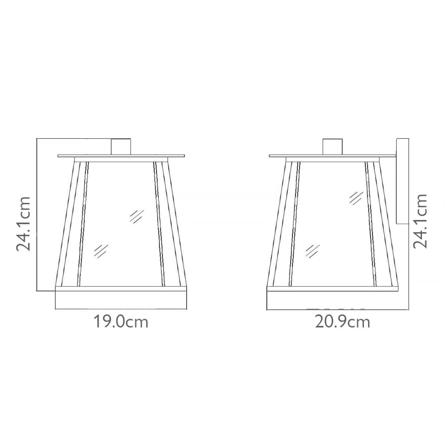 Elstead HK-WALKER2-S - Udendørs væglampe WALKER 1xE27/100W/230V IP44