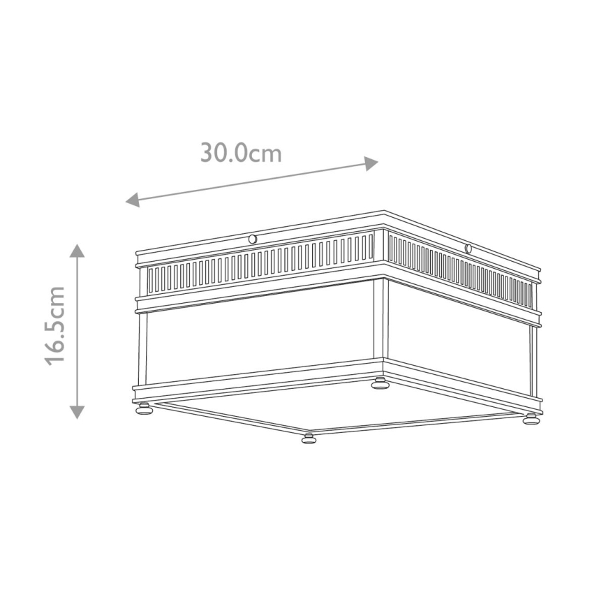 Elstead - Udendørs loftlampe HOLBORN 2xE27/60W/230V IP44