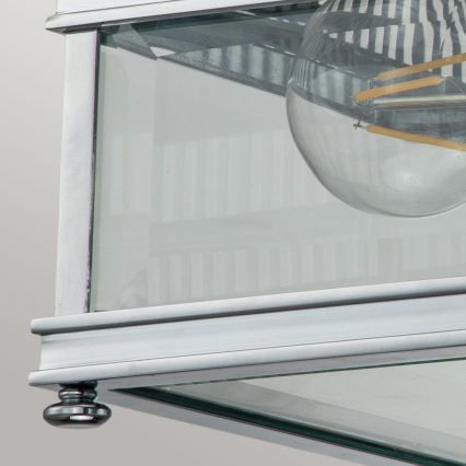 Elstead - Udendørs loftlampe HOLBORN 2xE27/60W/230V IP44 blank krom