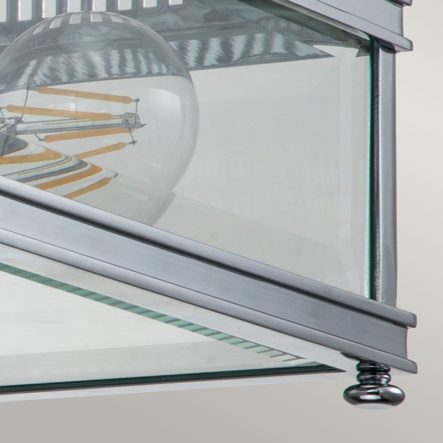 Elstead - Udendørs loftlampe HOLBORN 2xE27/60W/230V IP44 blank krom