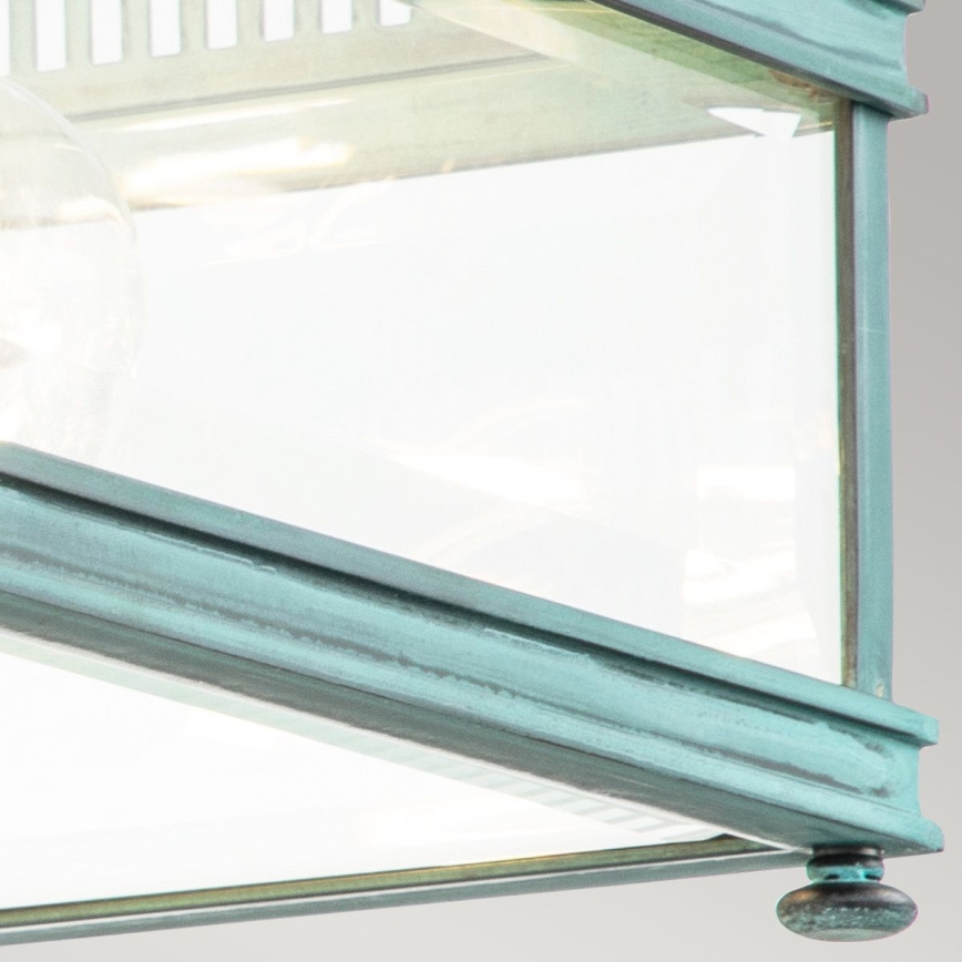 Elstead - Udendørs loftlampe HOLBORN 2xE27/60W/230V IP44 turkis