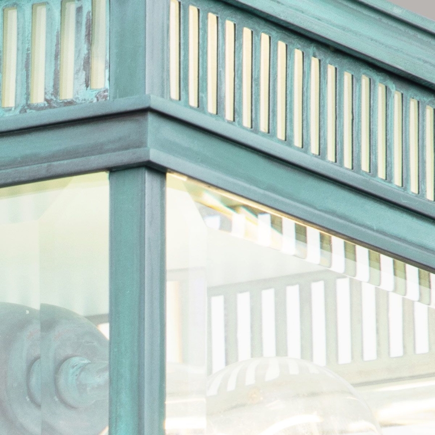 Elstead - Udendørs loftlampe HOLBORN 2xE27/60W/230V IP44 turkis