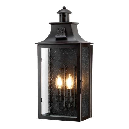 Elstead - Udendørs væglampe KENDAL 2xE14/60W/230V IP44