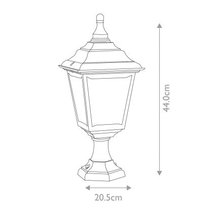 Elstead KERRY-PED-POR - Udendørslampe KERRY 1xE27/100W/230V IP44