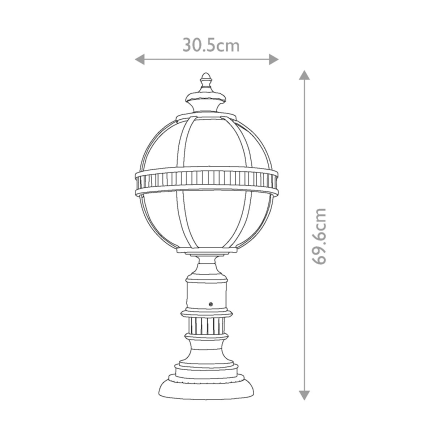 Elstead KL-HALLERON-3M - Udendørslampe HALLERON 3xE14/60W/230V IP44
