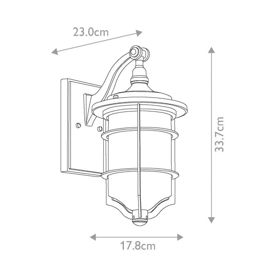 Elstead KL-ROYAL-MARINE2-S - Udendørs væglampe ROYAL 1xE27/60W/230V IP44
