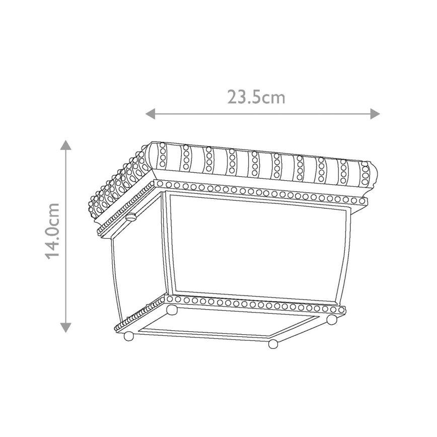 Elstead KL-VENETIAN-F - Udendørs loftlampe VENETIAN 2xE14/40W/230V IP44