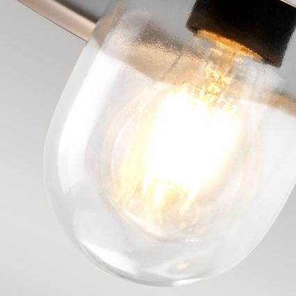 Elstead - Udendørs vægarmatur KLAMPENBORG 1xE27/60W/230V IP44 mat krom
