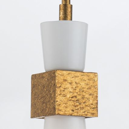 Elstead - Loftlampe på stang KRISTY 1xE27/40W/230V Ø 15,2 cm kobber