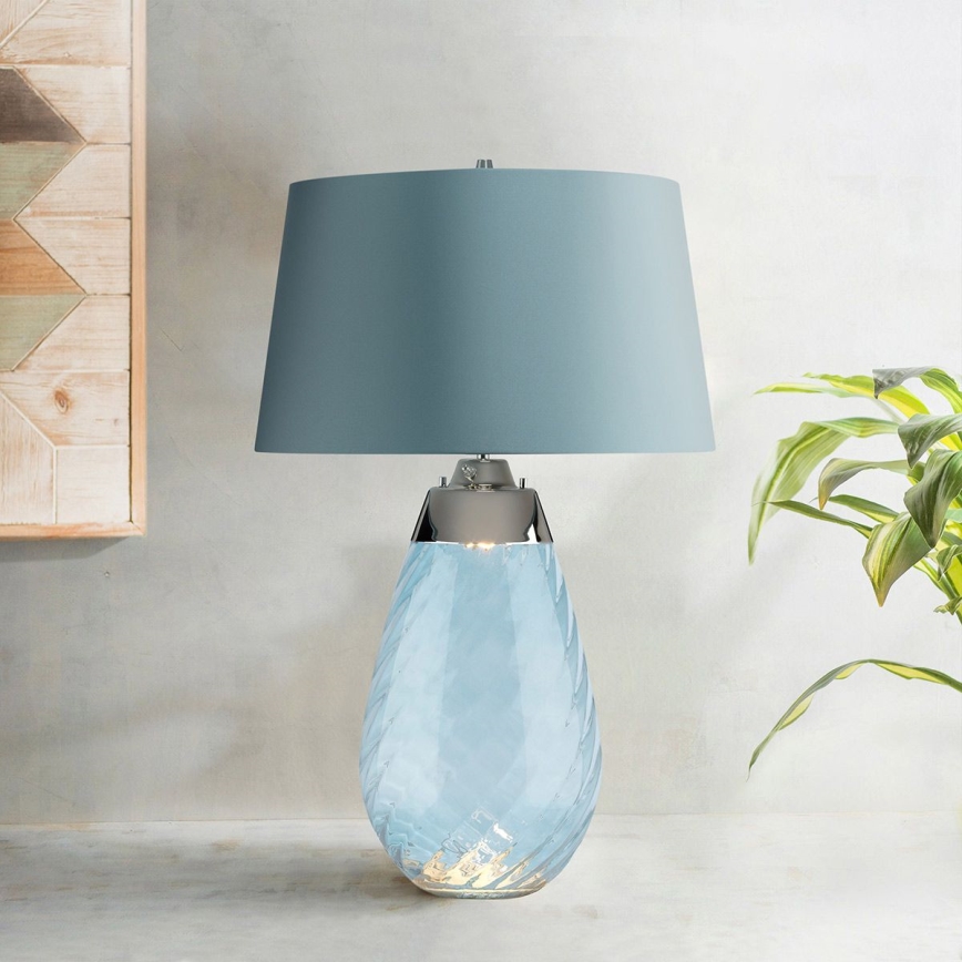 Elstead - LED bordlampe LENA 1xE27/40W/230V + 1xGU10/7W 74 cm blå