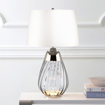 Elstead - LED bordlampe LENA 1xE27/60W/230V + 1xGU10/7W 60,5 cm hvid