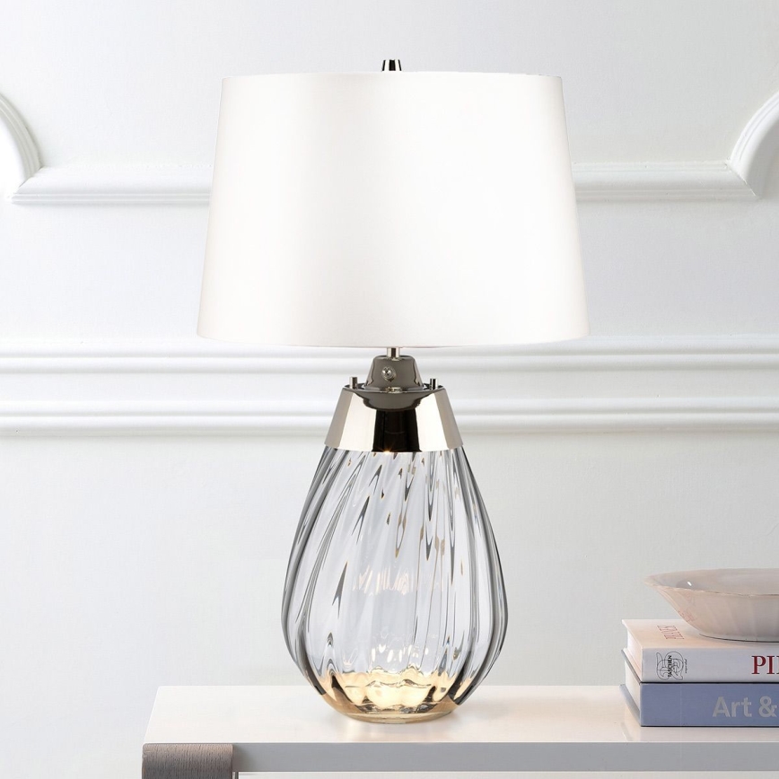 Elstead - LED bordlampe LENA 1xE27/60W/230V + 1xGU10/7W 60,5 cm hvid