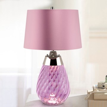 Elstead - LED bordlampe LENA 1xE27/60W/230V + 1xGU10/7W 60,5 cm lyserød