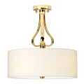 Elstead - LED loftlampe til badeværelse FALMOUTH 1xG9/3W/230V IP44 beige/guldfarvet