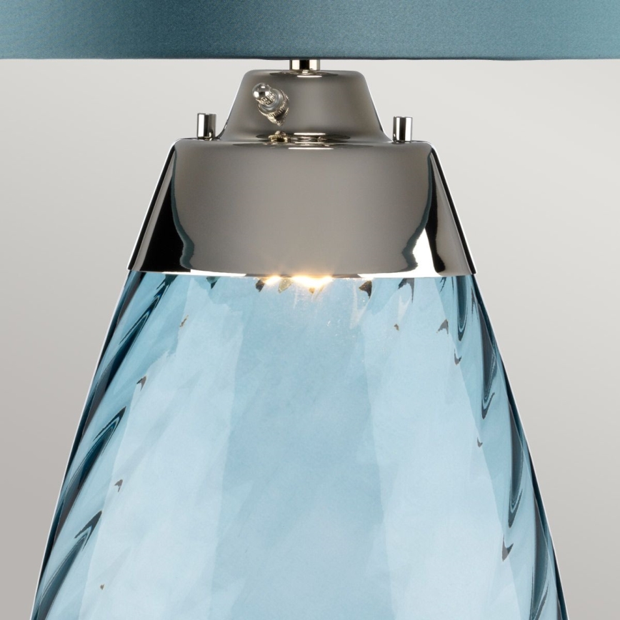 Elstead - LED bordlampe LENA 1xE27/40W/230V + 1xGU10/7W 74 cm blå