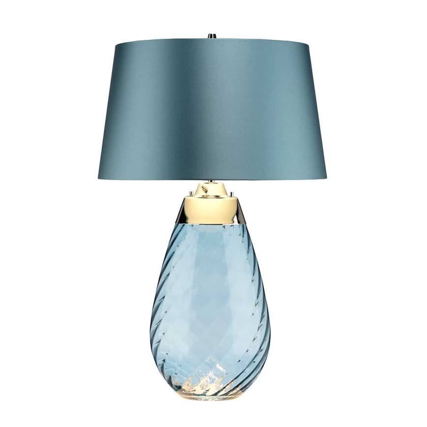 Elstead - LED bordlampe LENA 1xE27/40W/230V + 1xGU10/7W 74 cm blå