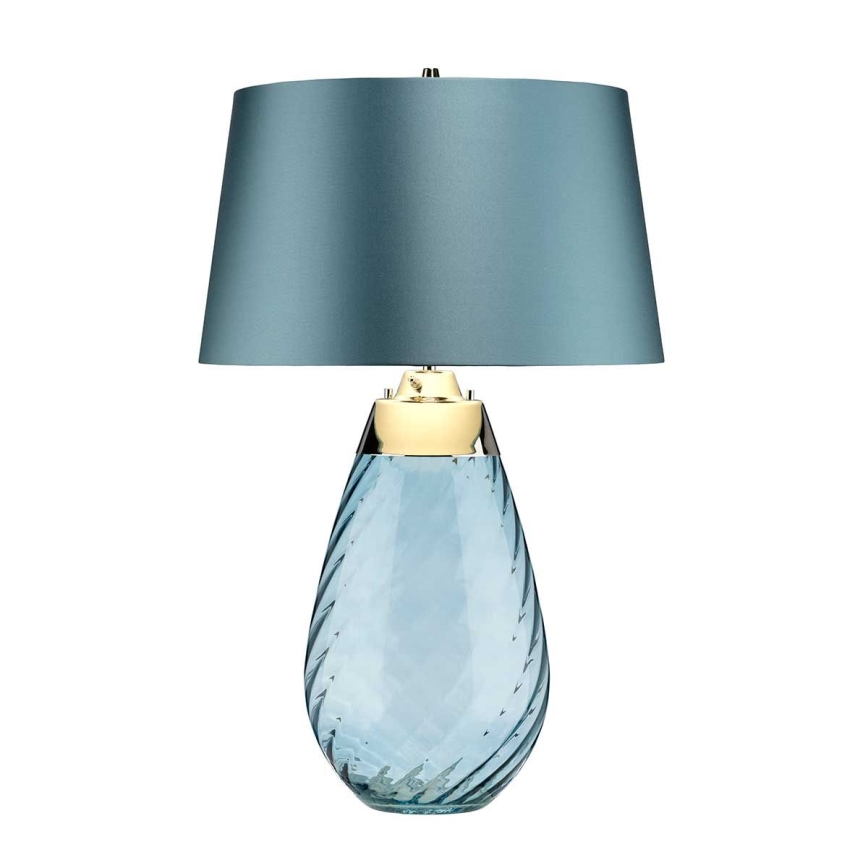 Elstead - LED bordlampe LENA 1xE27/40W/230V + 1xGU10/7W 74 cm blå