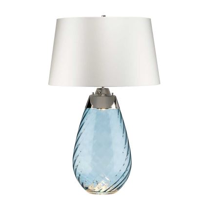 Elstead - LED bordlampe LENA 1xE27/40W/230V + 1xGU10/7W 74 cm blå/hvid