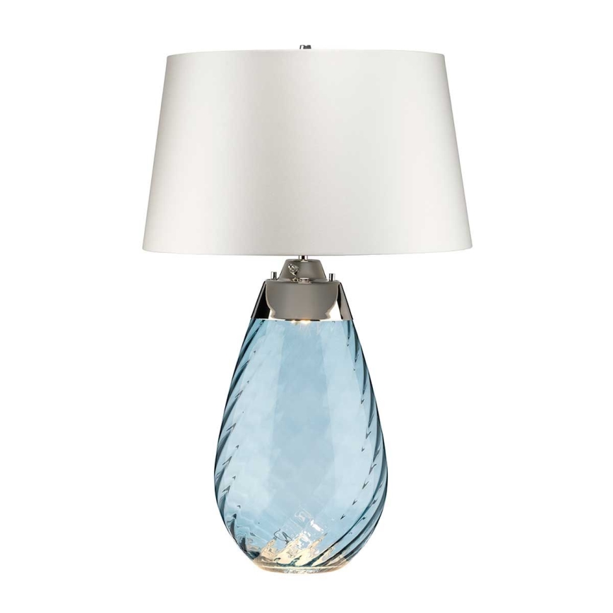 Elstead - LED bordlampe LENA 1xE27/40W/230V + 1xGU10/7W 74 cm blå/hvid