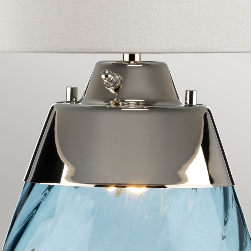 Elstead - LED bordlampe LENA 1xE27/40W/230V + 1xGU10/7W 74 cm blå/hvid