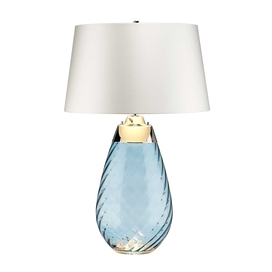 Elstead - LED bordlampe LENA 1xE27/40W/230V + 1xGU10/7W 74 cm blå/hvid