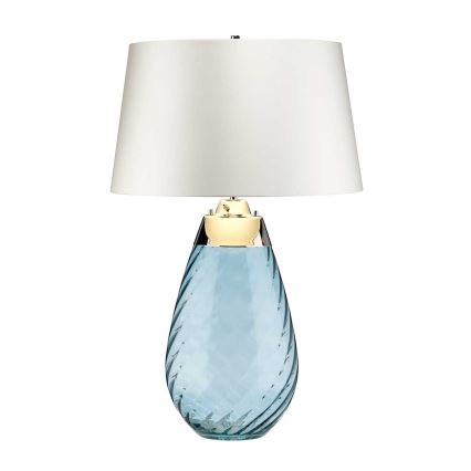 Elstead - LED bordlampe LENA 1xE27/40W/230V + 1xGU10/7W 74 cm blå/hvid