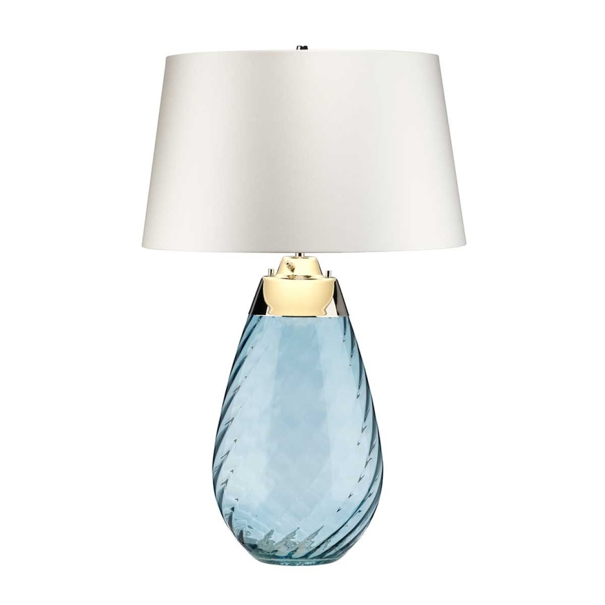 Elstead - LED bordlampe LENA 1xE27/40W/230V + 1xGU10/7W 74 cm blå/hvid