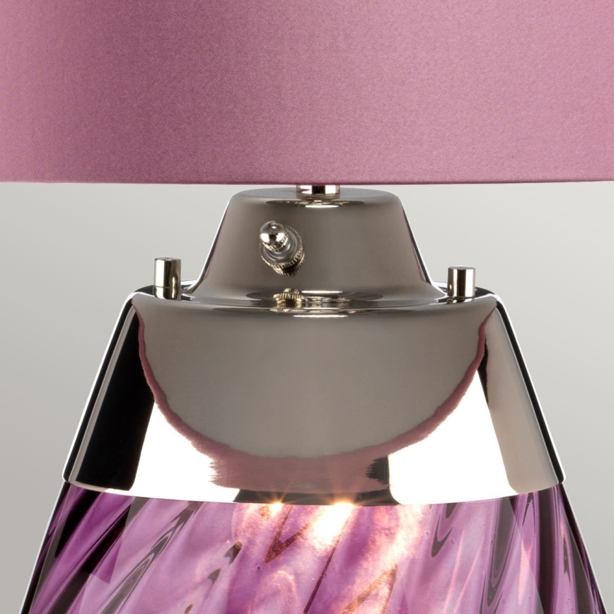 Elstead - LED bordlampe LENA 1xE27/40W/230V + 1xGU10/7W 74 cm lyserød