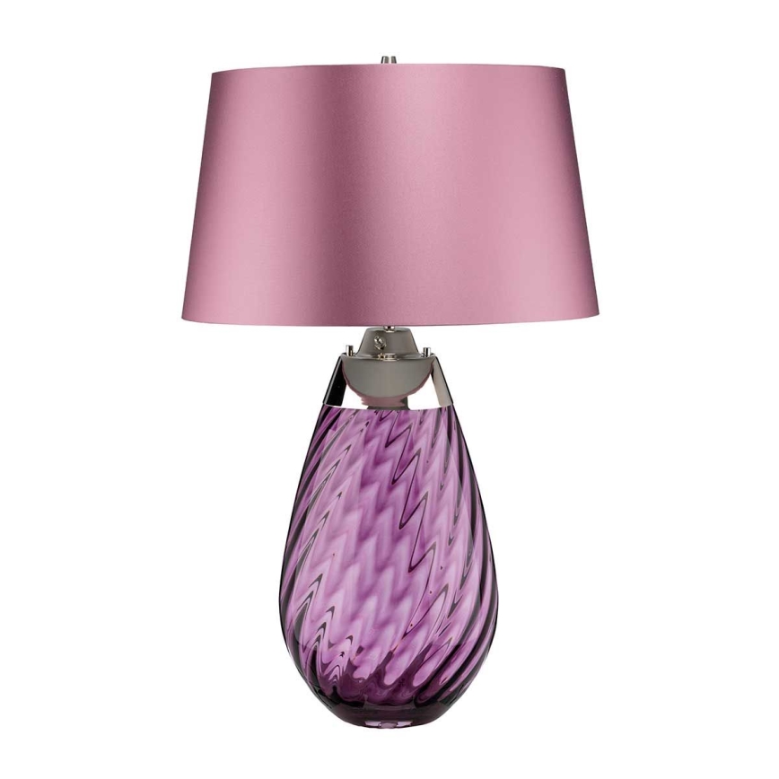 Elstead - LED bordlampe LENA 1xE27/40W/230V + 1xGU10/7W 74 cm lyserød