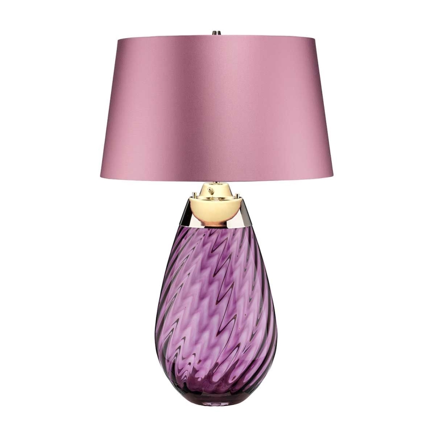 Elstead - LED bordlampe LENA 1xE27/40W/230V + 1xGU10/7W 74 cm lyserød