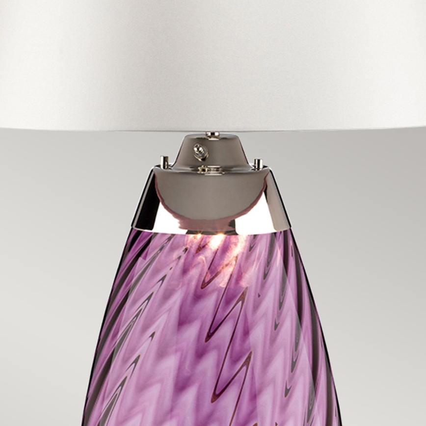 Elstead - LED bordlampe LENA 1xE27/40W/230V + 1xGU10/7W 74 cm lyserød/hvid
