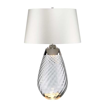 Elstead - LED bordlampe LENA 1xE27/40W/230V + 1xGU10/7W 74 cm hvid