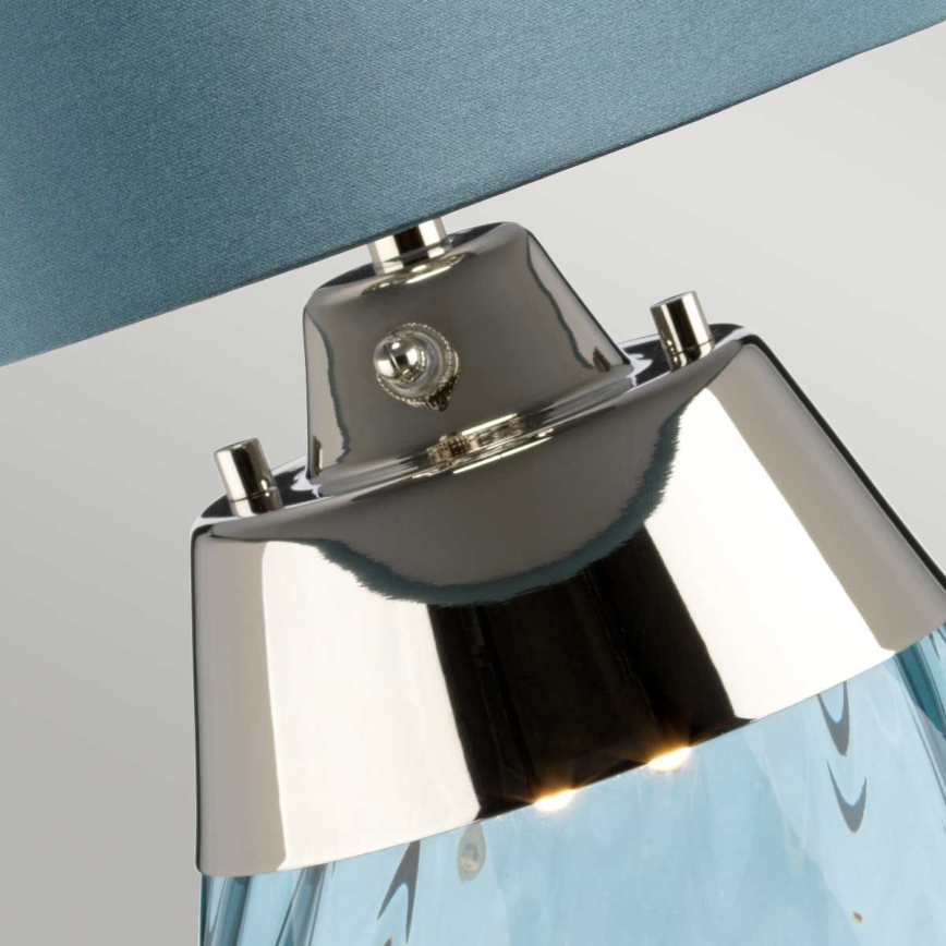 Elstead - LED bordlampe LENA 1xE27/60W/230V + 1xGU10/7W 60,5 cm blå