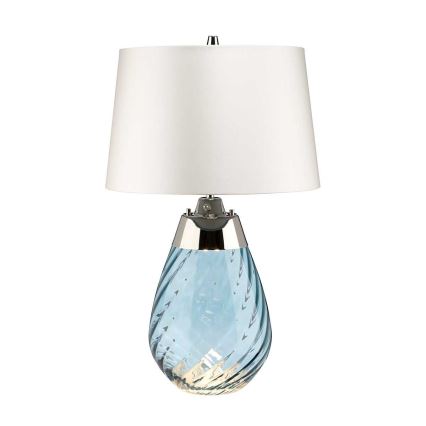 Elstead - LED bordlampe LENA 1xE27/60W/230V + 1xGU10/7W 60,5cm blå/hvid