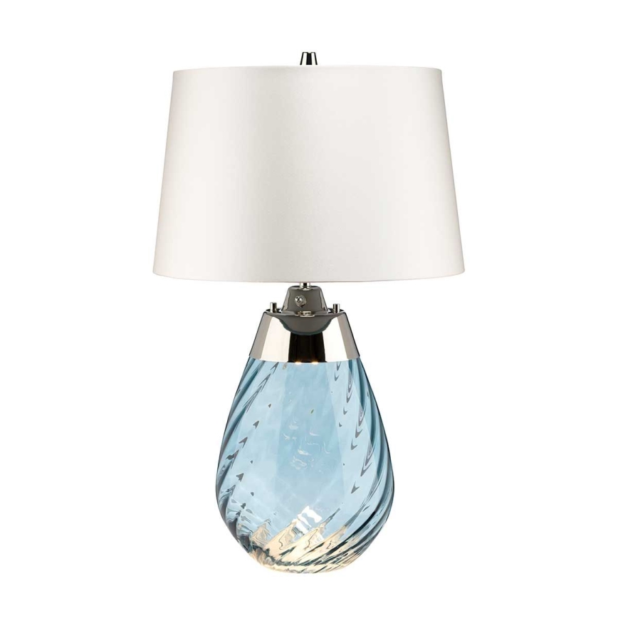 Elstead - LED bordlampe LENA 1xE27/60W/230V + 1xGU10/7W 60,5cm blå/hvid