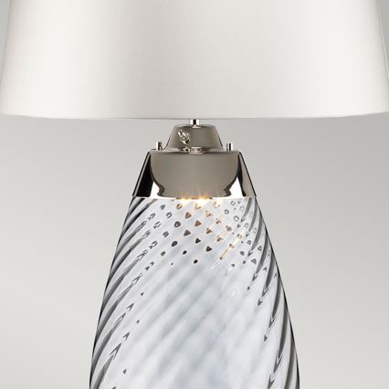 Elstead - LED bordlampe LENA 1xE27/60W/230V + 1xGU10/7W 60,5cm blå/hvid