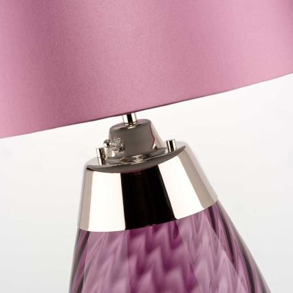 Elstead - LED bordlampe LENA 1xE27/60W/230V + 1xGU10/7W 60,5 cm lyserød