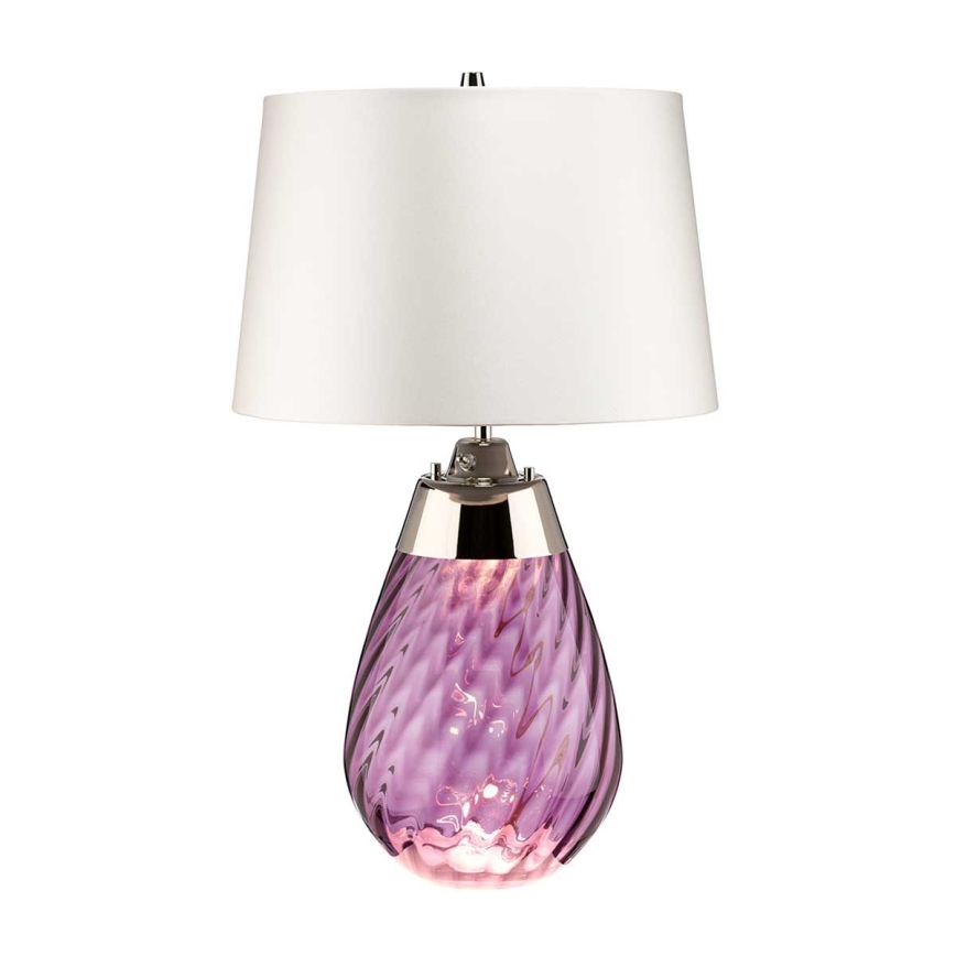 Elstead - LED bordlampe LENA 1xE27/40W/230V + 1xGU10/7W 74 cm lyserød