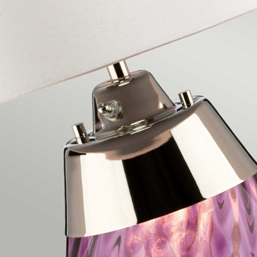 Elstead - LED bordlampe LENA 1xE27/40W/230V + 1xGU10/7W 74 cm lyserød