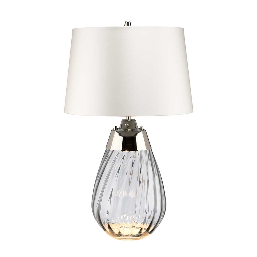 Elstead - LED bordlampe LENA 1xE27/60W/230V + 1xGU10/7W 60,5 cm hvid
