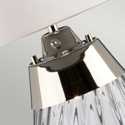 Elstead - LED bordlampe LENA 1xE27/60W/230V + 1xGU10/7W 60,5 cm hvid
