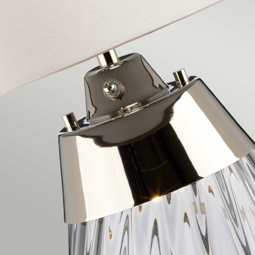 Elstead - LED bordlampe LENA 1xE27/60W/230V + 1xGU10/7W 60,5 cm hvid
