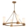 Elstead - Loftlampe med stang KRISTY 4xE27/40W/230V kobber