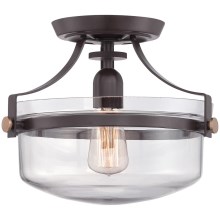 Elstead - Loftlampe PENN 1xE27/60W/230V bronze
