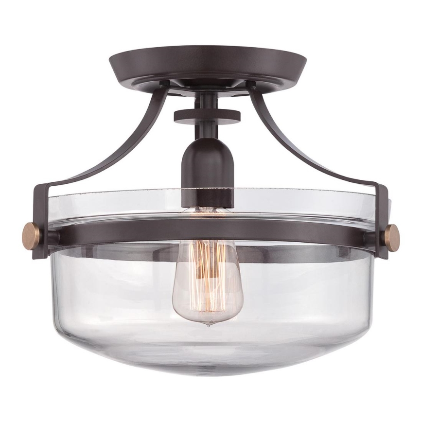 Elstead - Loftlampe PENN 1xE27/60W/230V bronze