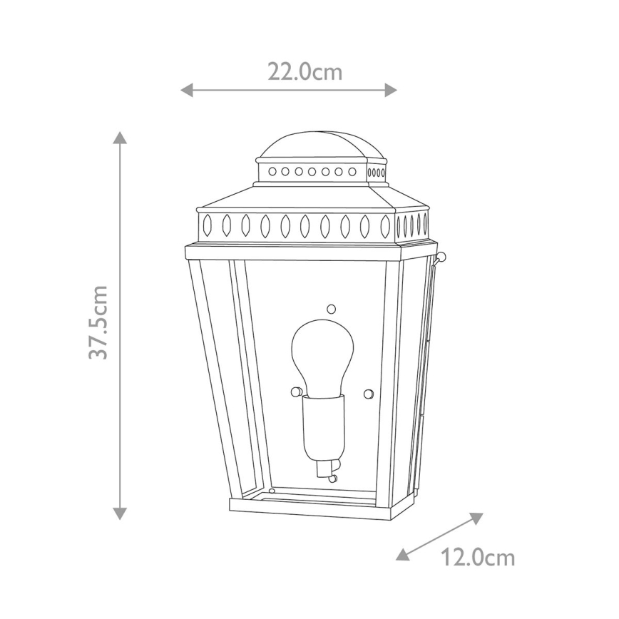 Elstead - Udendørs væglampe MANSION HOUSE 1xE27/60W/230V IP44