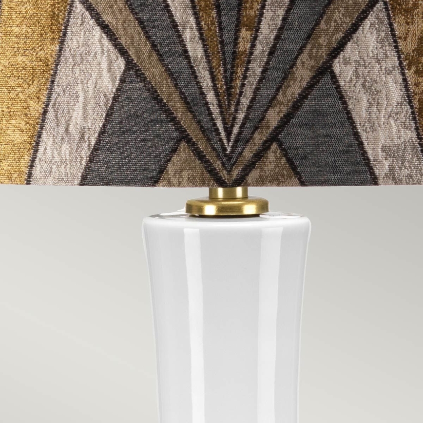 Elstead - Bordlampe MILO 1xE27/60W/230V grå/guldfarvet