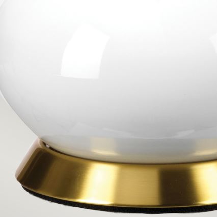 Elstead - Bordlampe MILO 1xE27/60W/230V grå/guldfarvet