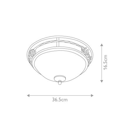 Elstead - Loftlampe PEMBROKE 2xE27/60W/230V